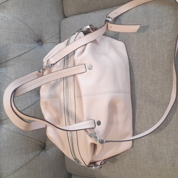 J.crew bristol  pebble pale pink  leather women's  satchel handbag - Picture 7 of 17